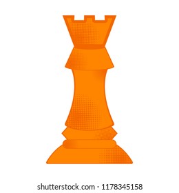 Isolated rook chess piece icon