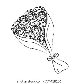 Isolated roses design