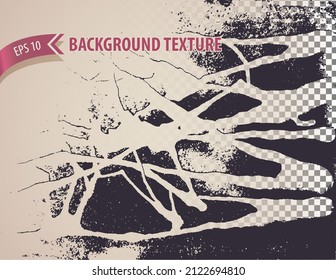 La textura gruesa de capa superpuesta aislada con efecto angustioso. Fondo abstracto para imitar fugas, goteos, rayas, salpicaduras, spray. Fondo vectorial.