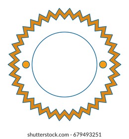 isolated round icon banner