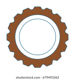 isolated round icon banner