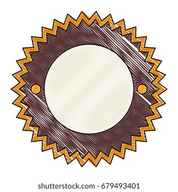 isolated round icon banner