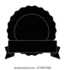 isolated round icon banner