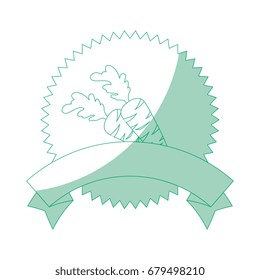 isolated round icon banner