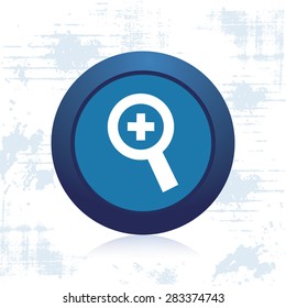 Isolated round label with a web icon. Vector illustration