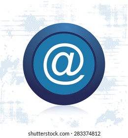 Isolated round label with a web icon. Vector illustration