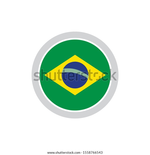 14+ Round Brazil Flag Vector Background