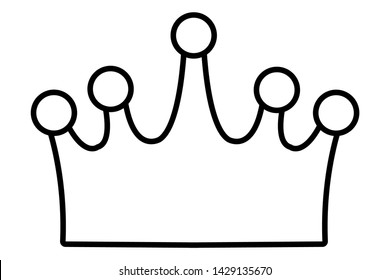 Isolated royal crown design vector illustration