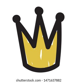 Isolated royal crown design vector illustration
