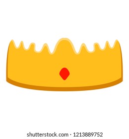 Isolated royal crown icon. Vector illustration design