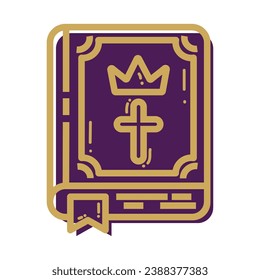 ISolated royalty book icon Vector