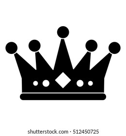 Isolated royalty crown design