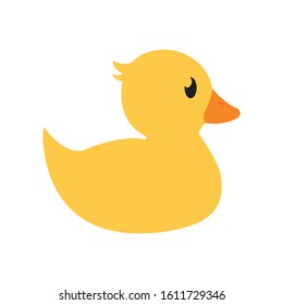 Isolated rubber duck icon. Children toy - Vector illustration design