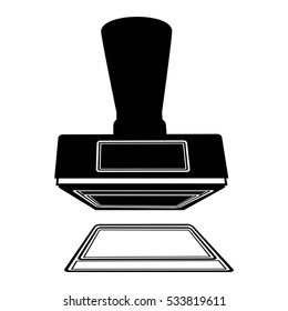 Isolated rubber stamp design