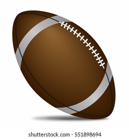 isolated rugby ball