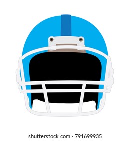 Isolated rugby helmet on a white background, ector illustration