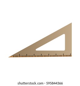 Isolated ruler icon on a white background, Vector illustration