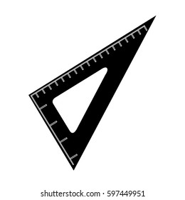 Isolated ruler icon on a white background, Vector illustration