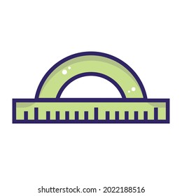 Isolated ruler icon school supply icon