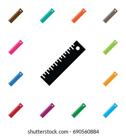 Isolated Ruler Icon. Straightedge Vector Element Can Be Used For Ruler, Length, Straightedge Design Concept.