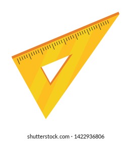 Isolated ruler of school design vector illustration