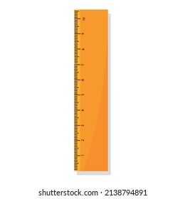 Isolated ruler supplies school vector illustration