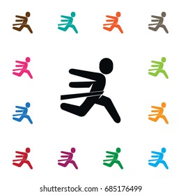 Isolated Running Icon. Winner Vector Element Can Be Used For Running, Winner, Sportsman Design Concept.