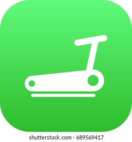 Isolated Running Track Icon Symbol On Clean Background. Vector Treadmill Element In Trendy Style.