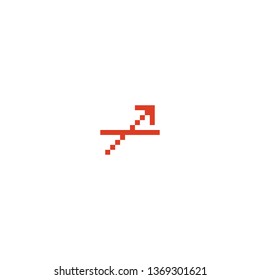 Isolated Sagittarius Vector Emoji, Emoticon, Pixelated