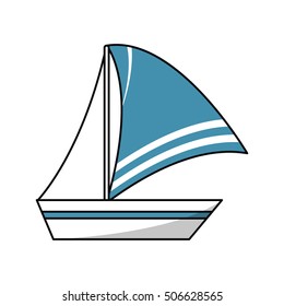 Isolated sailboat design