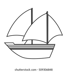 Isolated sailboat design