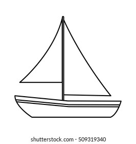 Isolated sailboat design