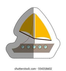Isolated sailboat design