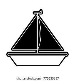 Isolated sailboat design