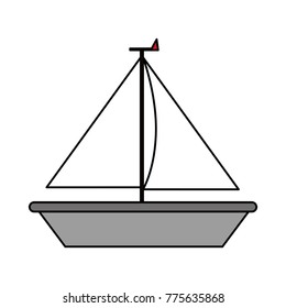 Isolated sailboat design