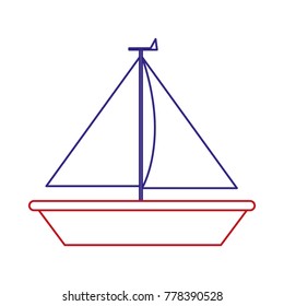 Isolated sailboat design