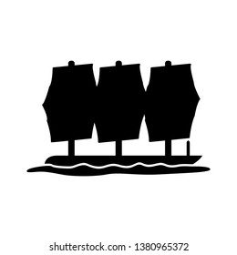 Isolated sailboat icon image. Vector illustration design