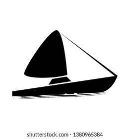 Isolated sailboat icon image. Vector illustration design