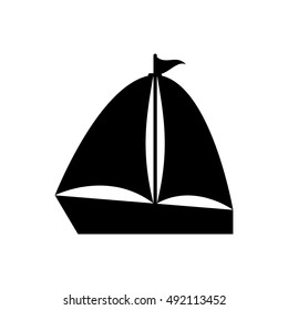 Isolated sailboat ship design