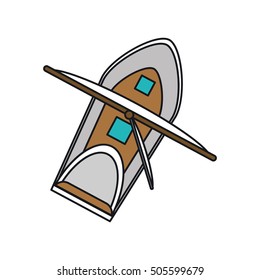Isolated sailboat ship design