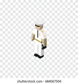 Isolated Sailor Isometric. Seaman Vector Element Can Be Used For Seaman, Sailor, Mariner Design Concept.