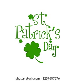 Isolated saint patricks day banner. Vector illustration design