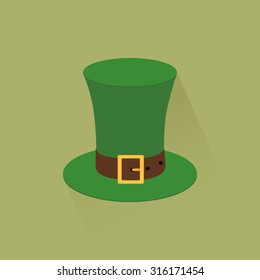 Isolated saint patrick's day icon on a green background