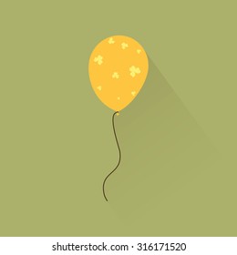 Isolated saint patrick's day icon on a green background