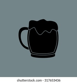 Isolated saint patrick's day icon on a blue background