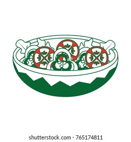 Isolated salad design
