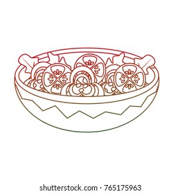 Isolated salad design
