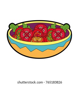 Isolated salad design