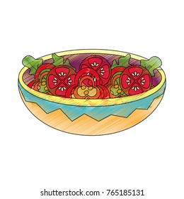 Isolated salad design