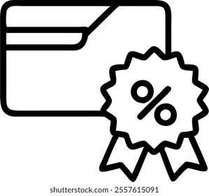 Isolated Sale Badge and Wallet Vector concept as A sleek vector design featuring a sale badge paired with a wallet icon both isolated on a white background. The design is ideal for emphasizing sales a